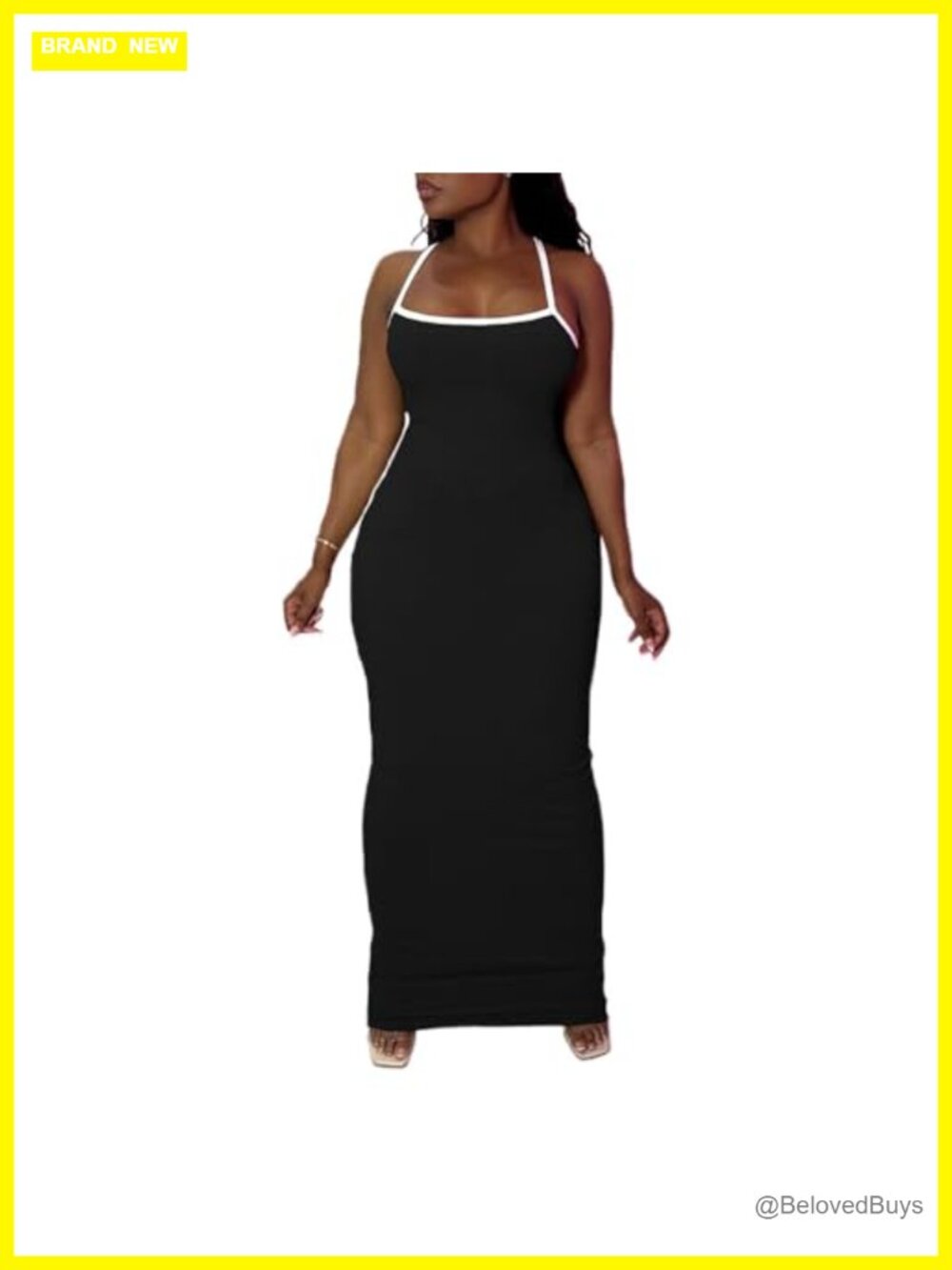 Women's Sleeveless Bodycon Maxi Dress Stretchy Slip Casual Summer